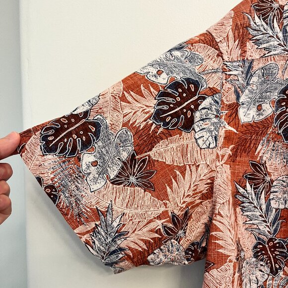 RedHead Tropical Short Sleeve Casual Button Down Shirt, Size XL - Picture 3 of 9